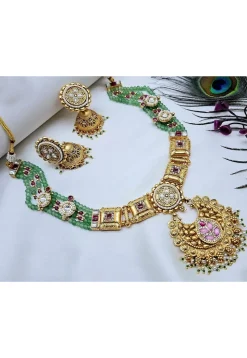 Kemp Stone Studded Necklace Set