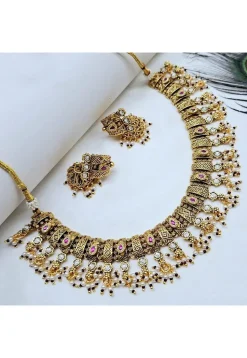 Kemp Stone Studded Necklace Set