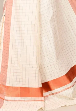 Kerala Kasavu Pure Cotton Saree in Cream