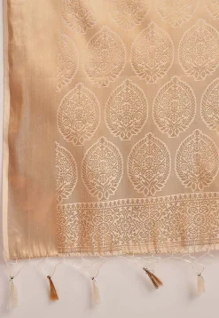 Kerela Kasavu Silk Saree in Cream