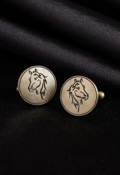 KIngs Knight Metallic Cufflink Pair