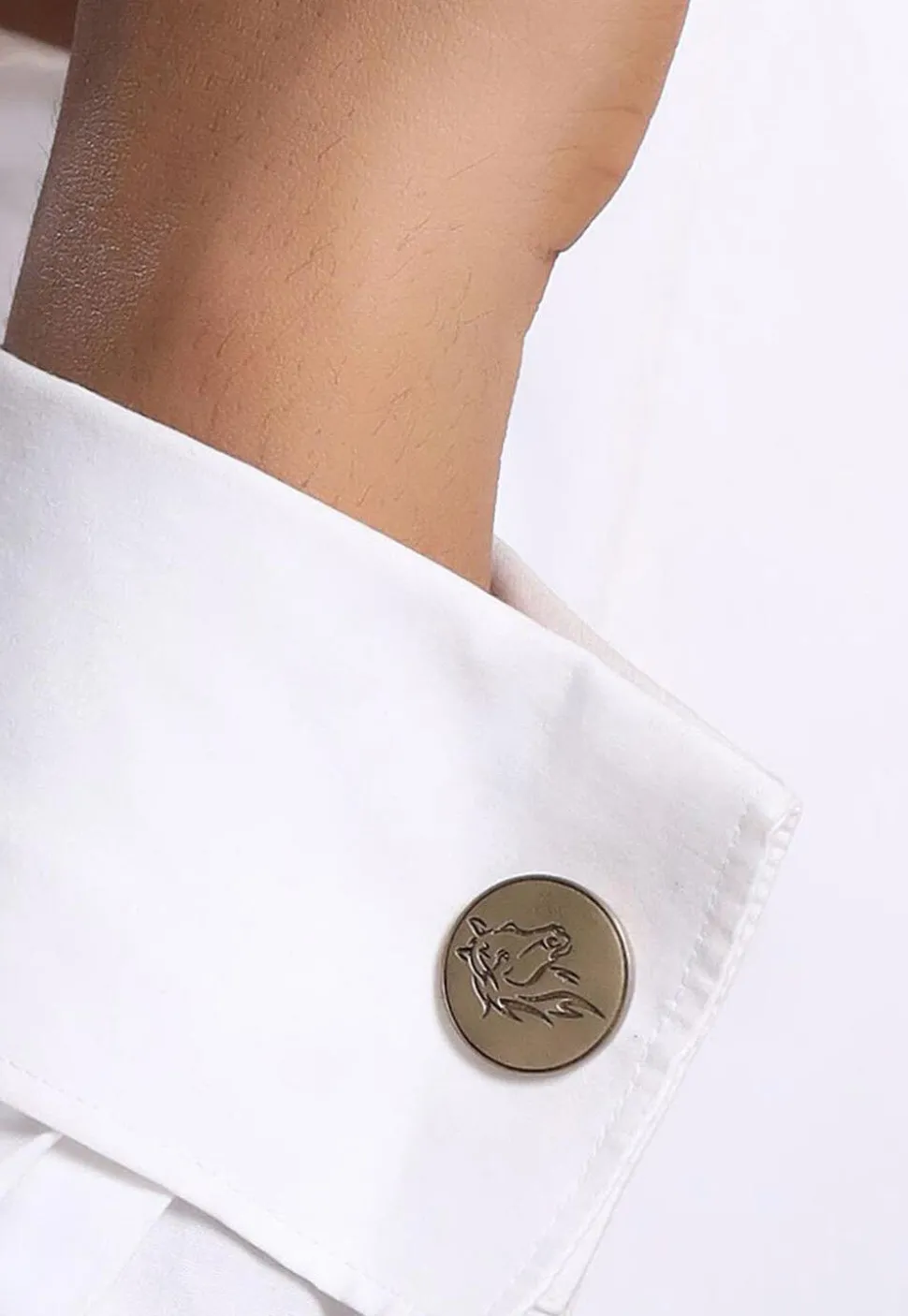 KIngs Knight Metallic Cufflink Pair