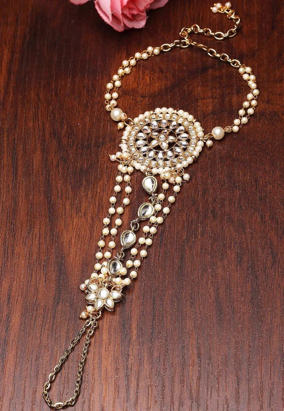 Kundan Adjustable Haath Phool