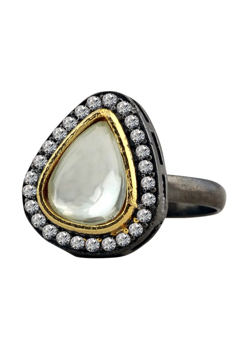 Kundan Adjustable Ring