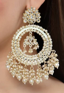 Kundan Chandbali Earrings