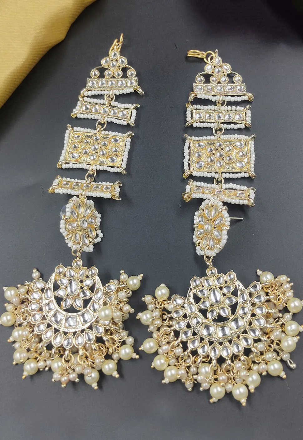 Kundan Chandbali Earrings