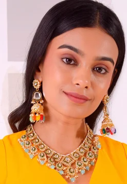 Kundan Choker Necklace Set