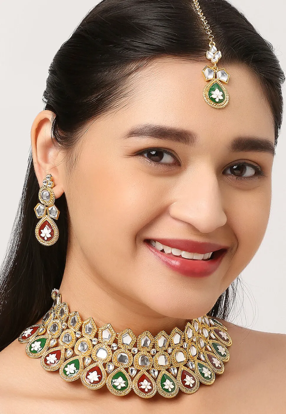 Kundan Choker Necklace Set