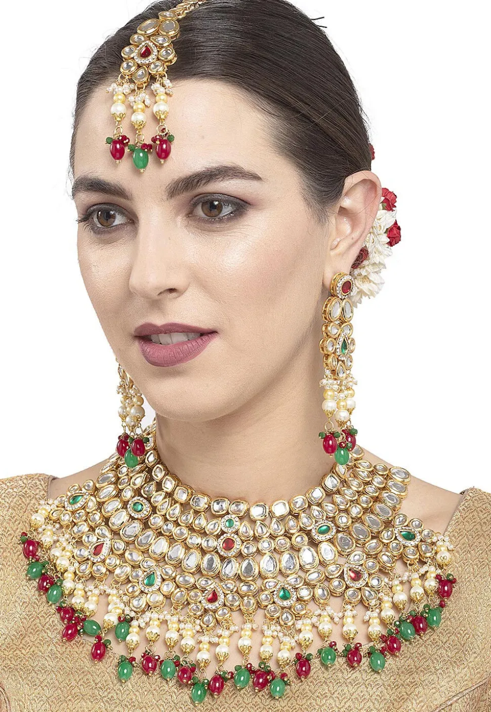 Kundan Choker Necklace Set