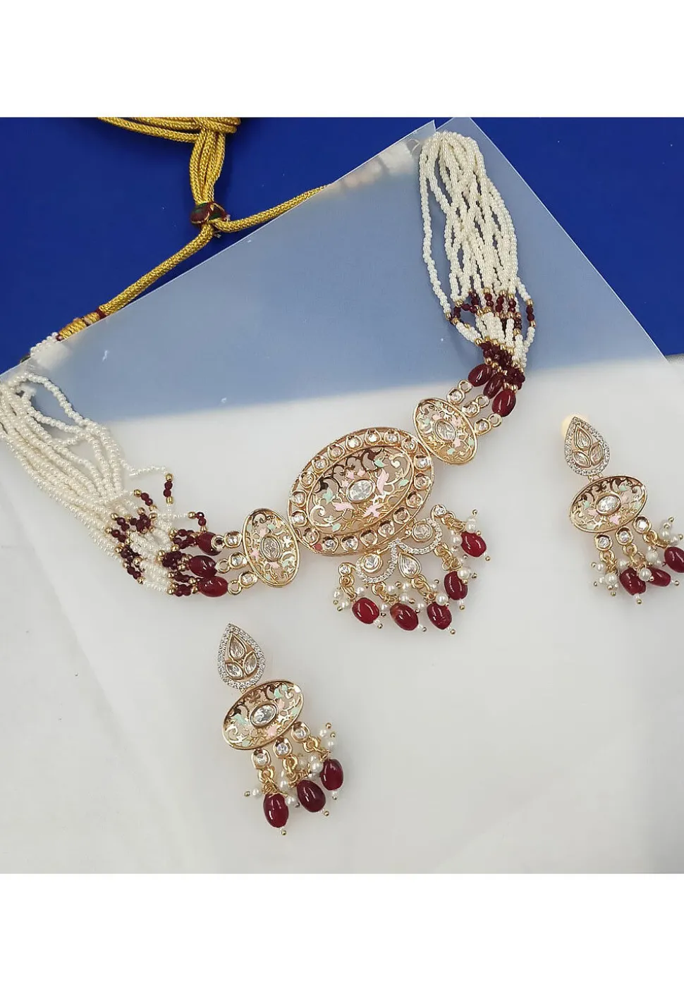 Kundan Choker Necklace Set