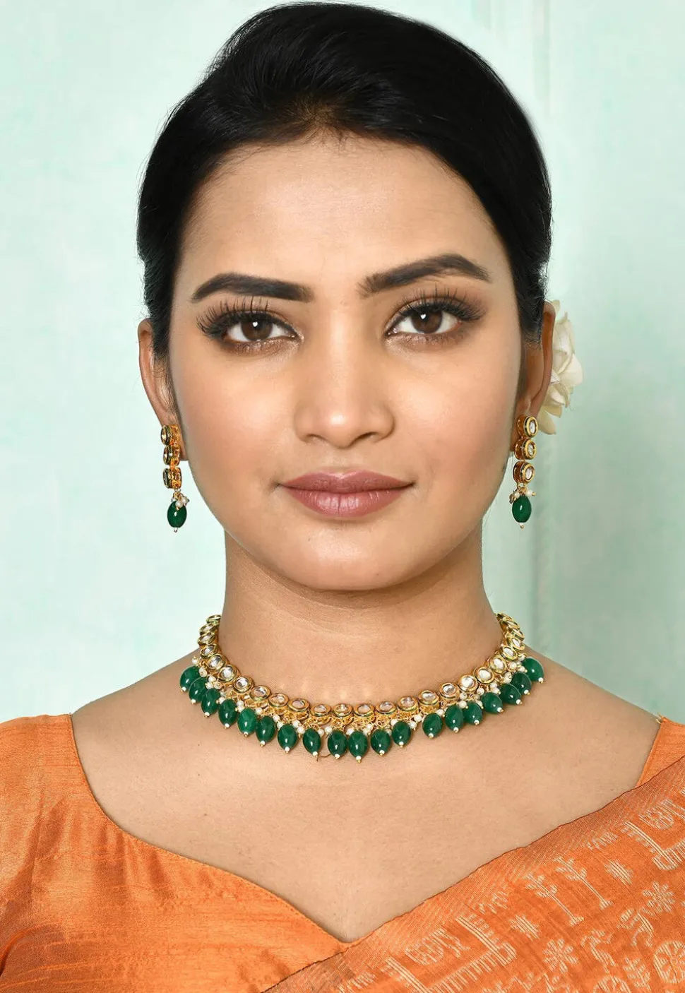 Kundan Choker Necklace Set