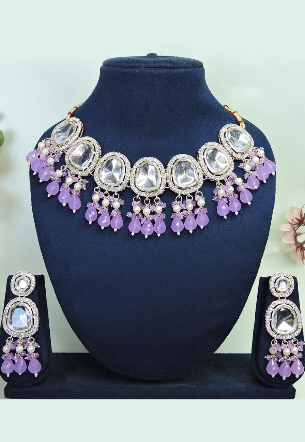Kundan Choker Necklace Set