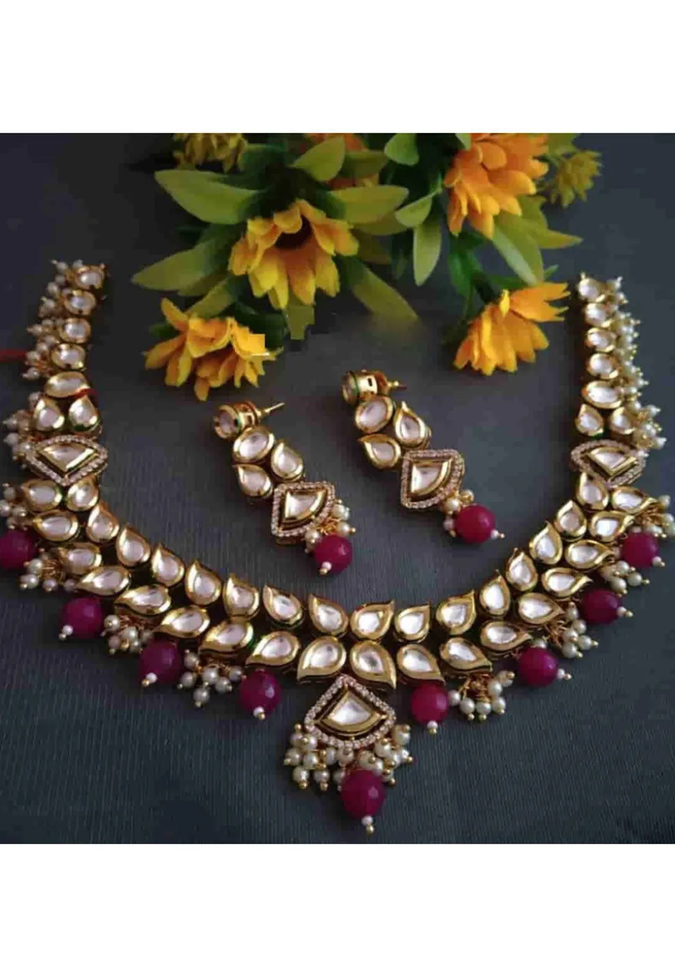 Kundan Choker Necklace Set
