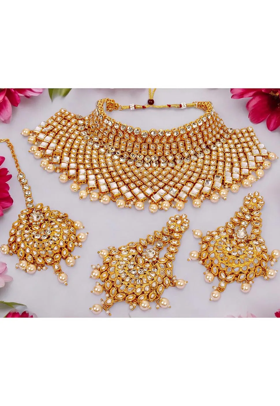 Kundan Choker Necklace Set