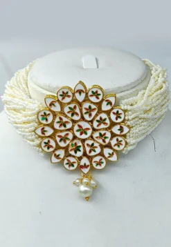 Kundan Choker Necklace Set