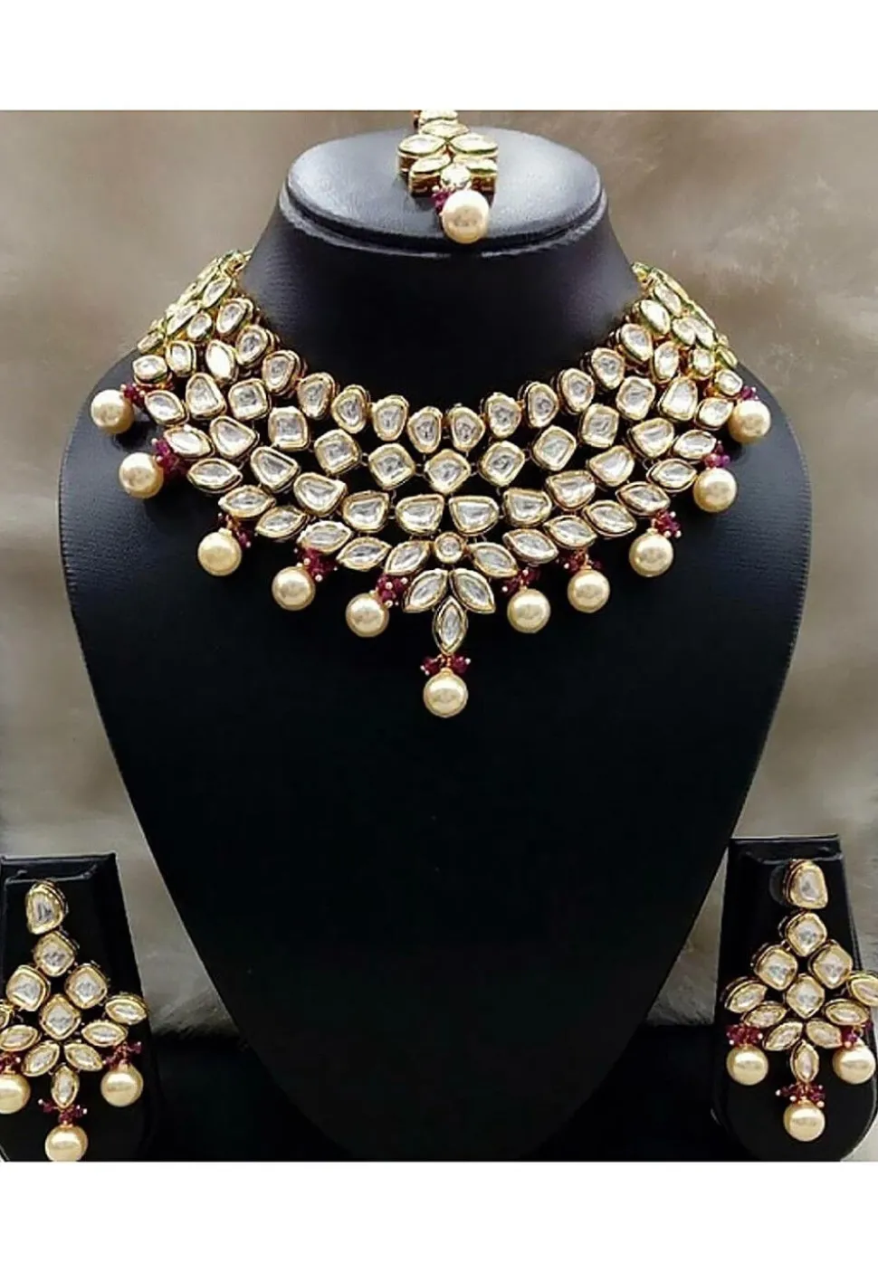 Kundan Choker Necklace Set