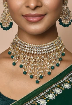 Kundan Choker Necklace Set