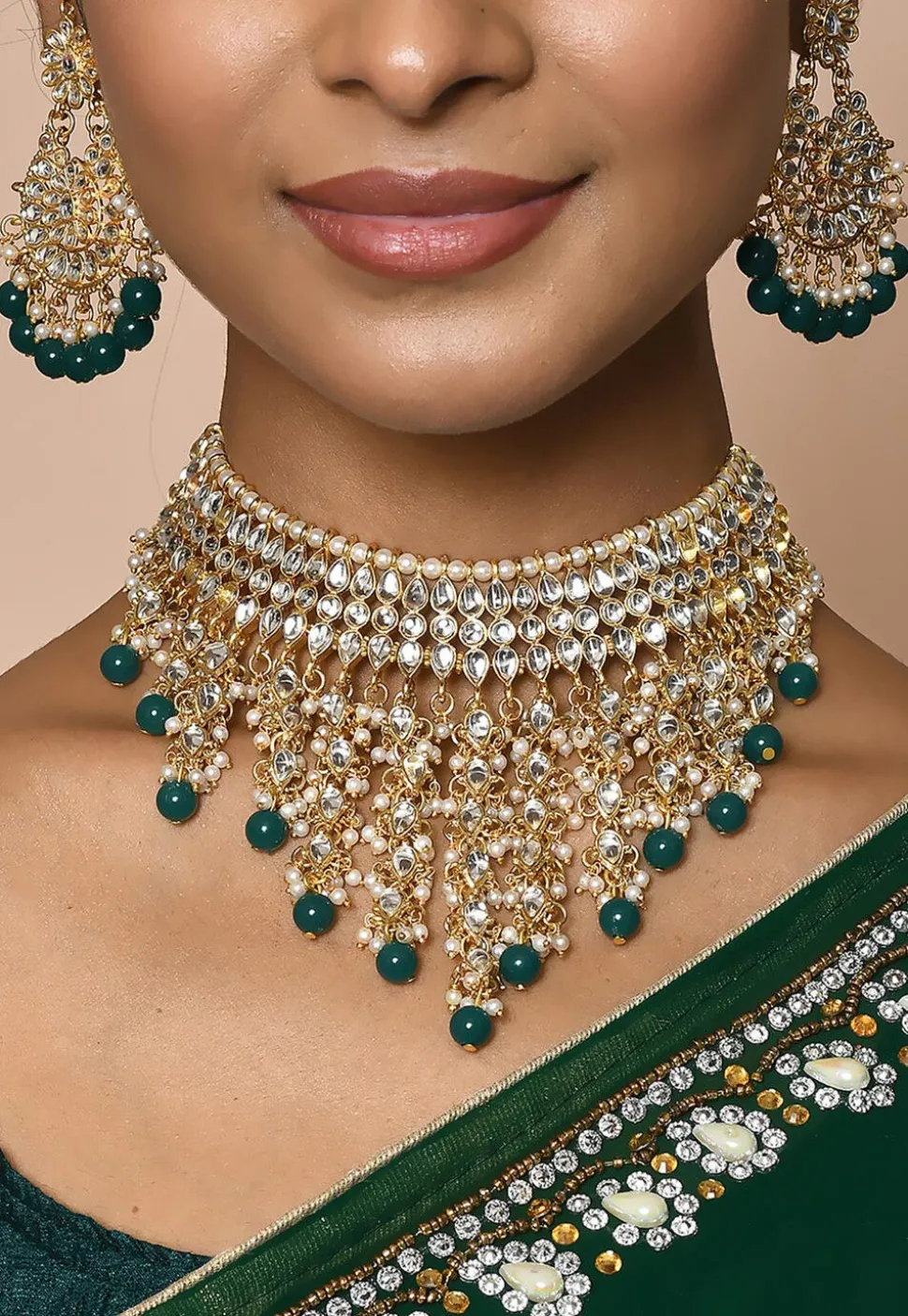 Kundan Choker Necklace Set