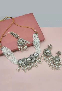 Kundan Choker Necklace Set