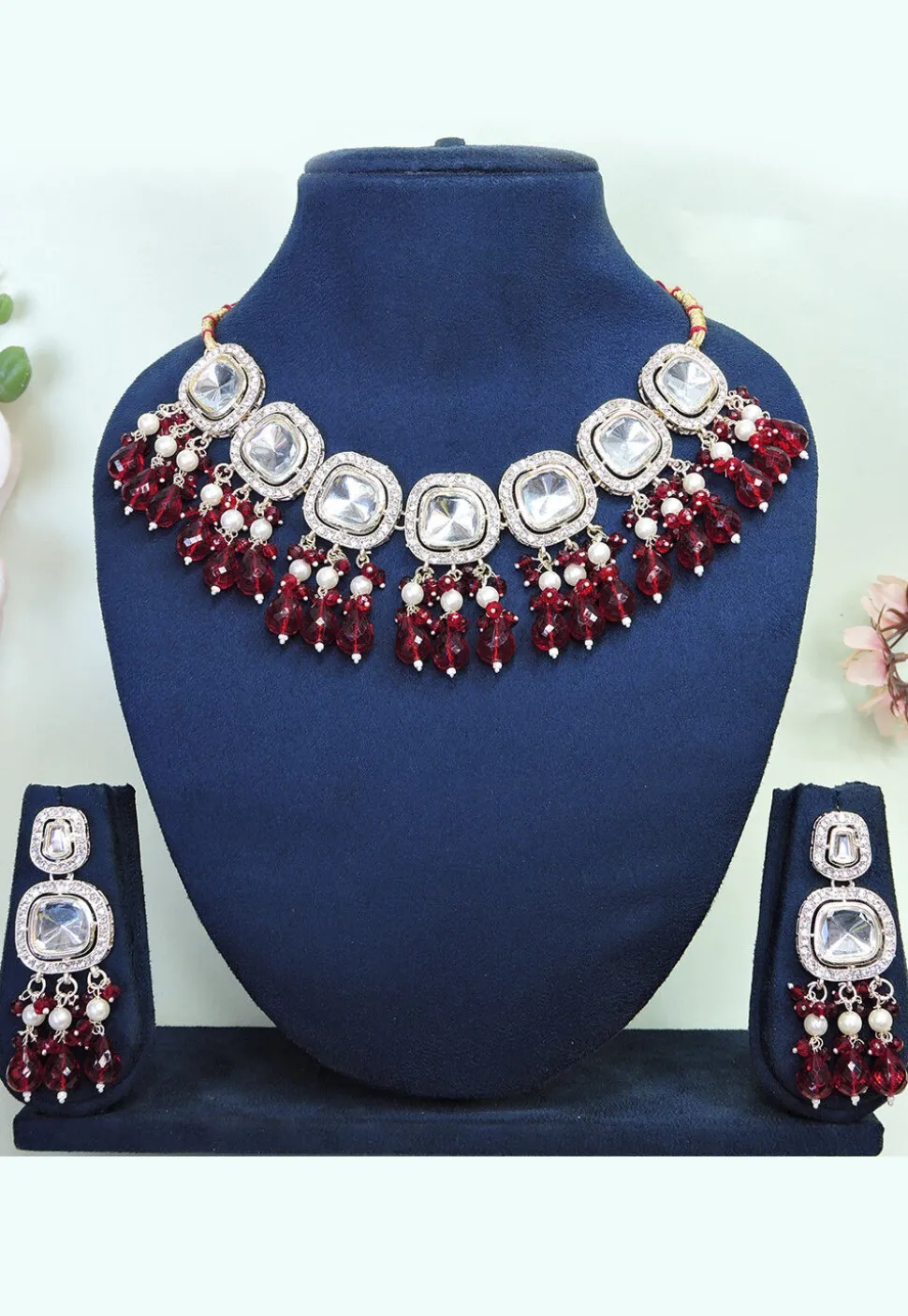 Kundan Choker Necklace Set