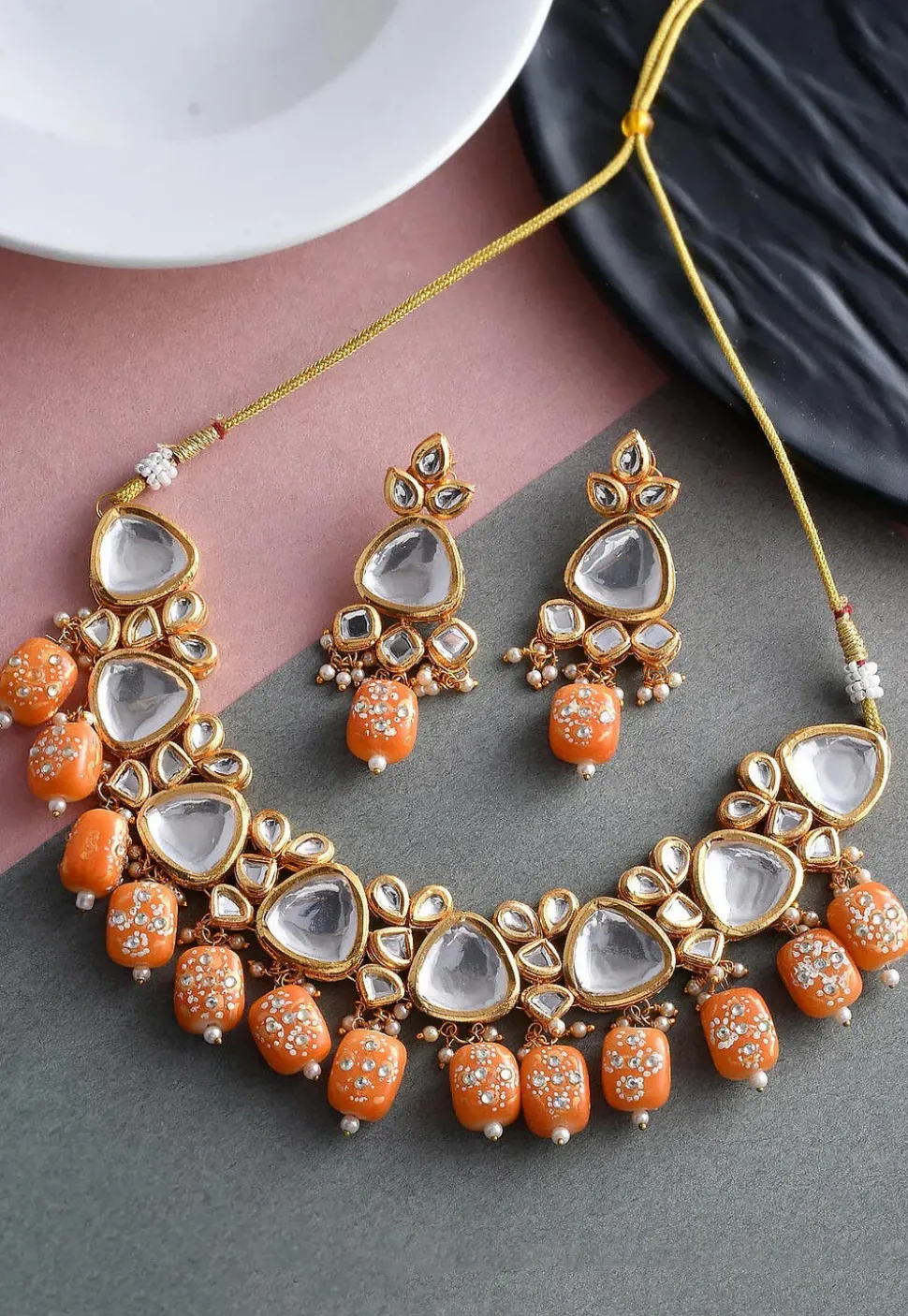 Kundan Choker Necklace Set