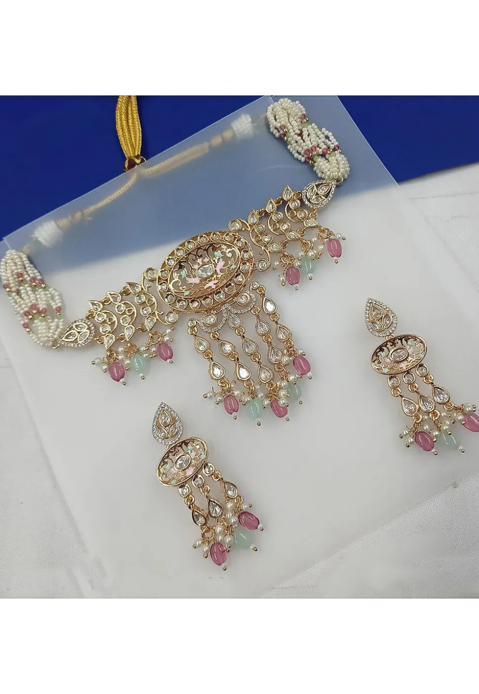 Kundan Choker Necklace Set