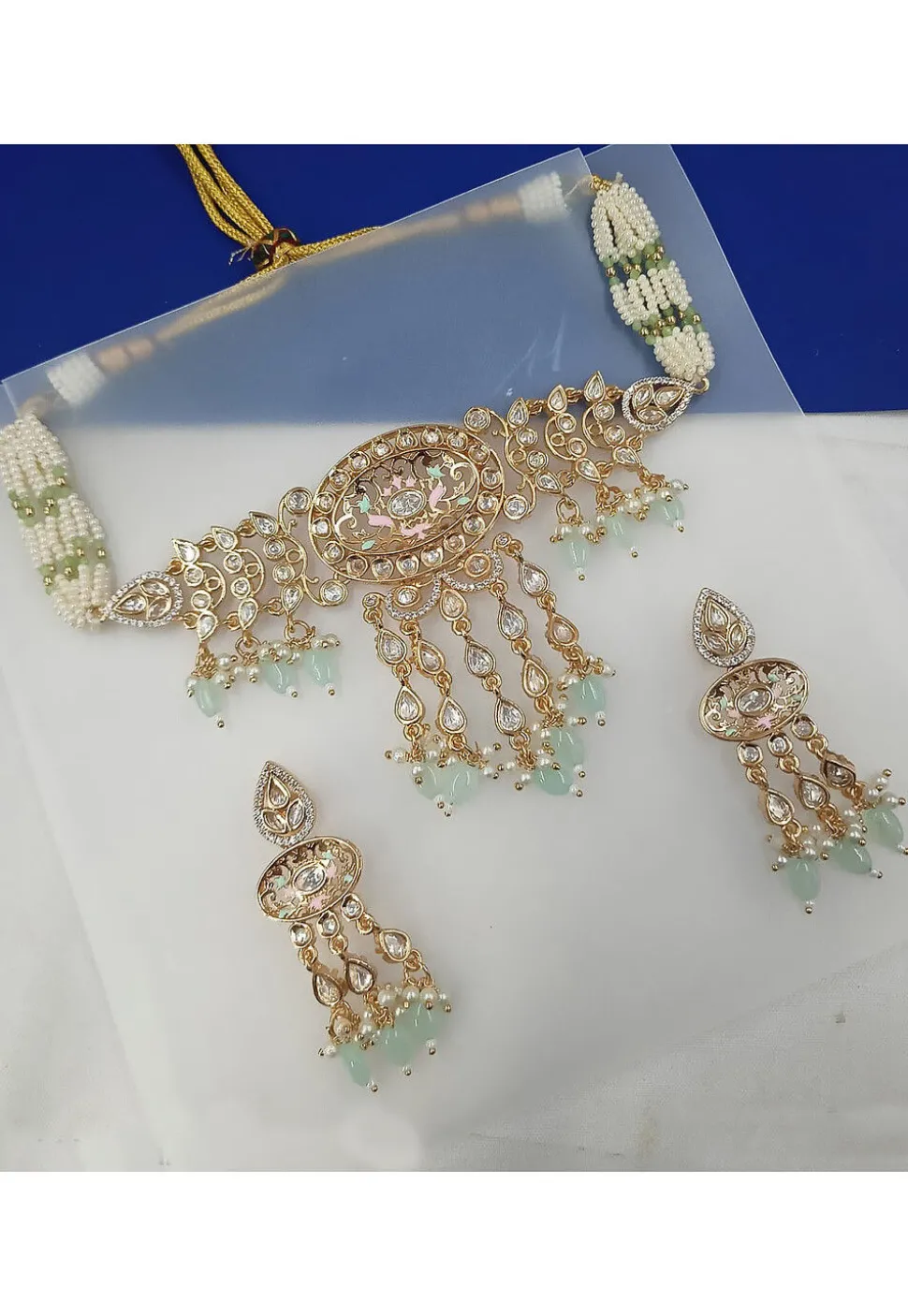 Kundan Choker Necklace Set