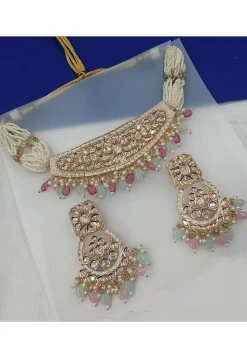 Kundan Choker Necklace Set