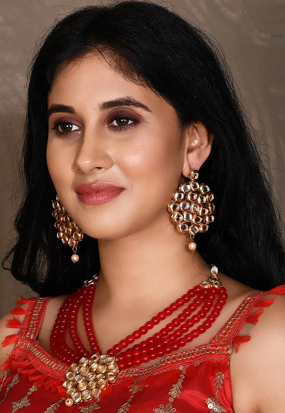 Kundan Layered Necklace Set