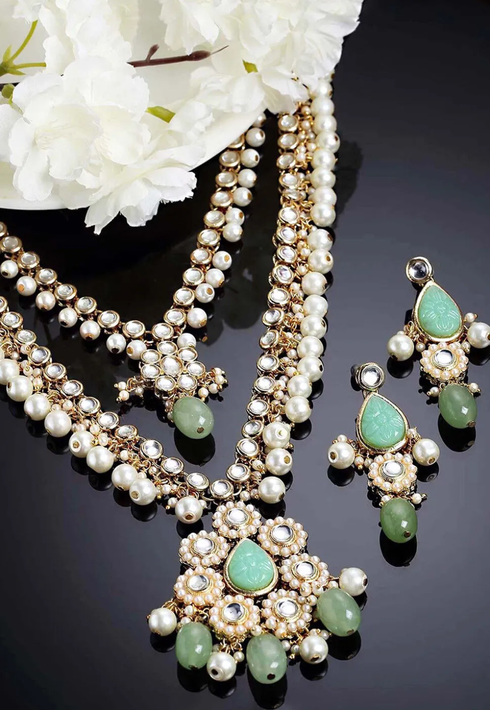 Kundan Layered Necklace Set