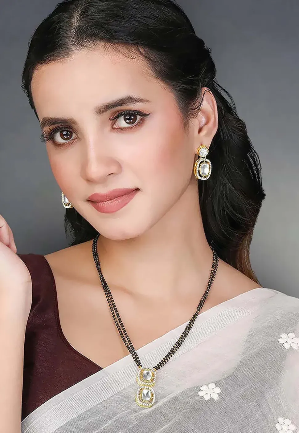 Kundan Mangalsutra Set