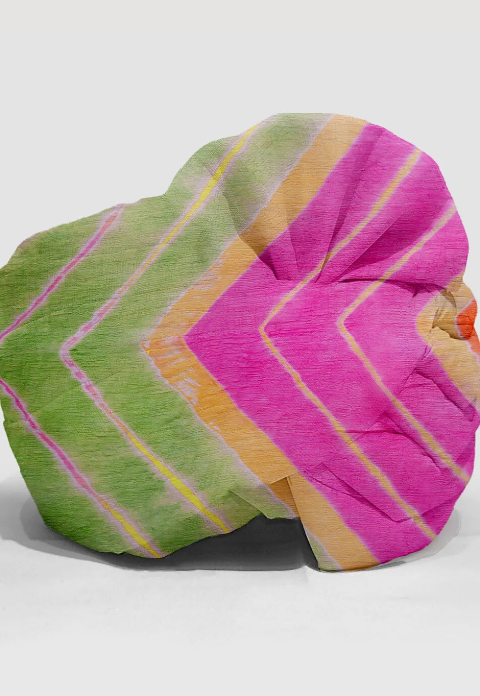 Leheriya Chiffon Unisex Turban in Multicolor