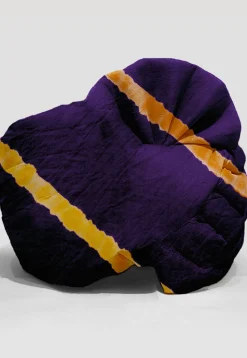 Leheriya Crepe Unisex Turban in Dark Purple