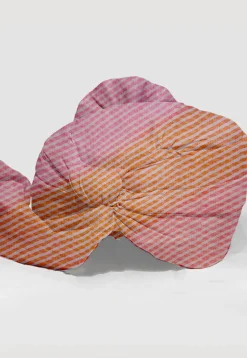 Leheriya Kota Silk Unisex Turban in Shaded Orange and Pink