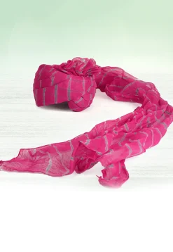 Leheriya Printed Cotton Kids Turban in Pink