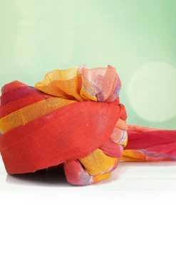 Leheriya Printed Cotton Kids Turban in Multicolor