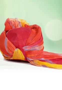 Leheriya Printed Cotton Kids Turban in Multicolor