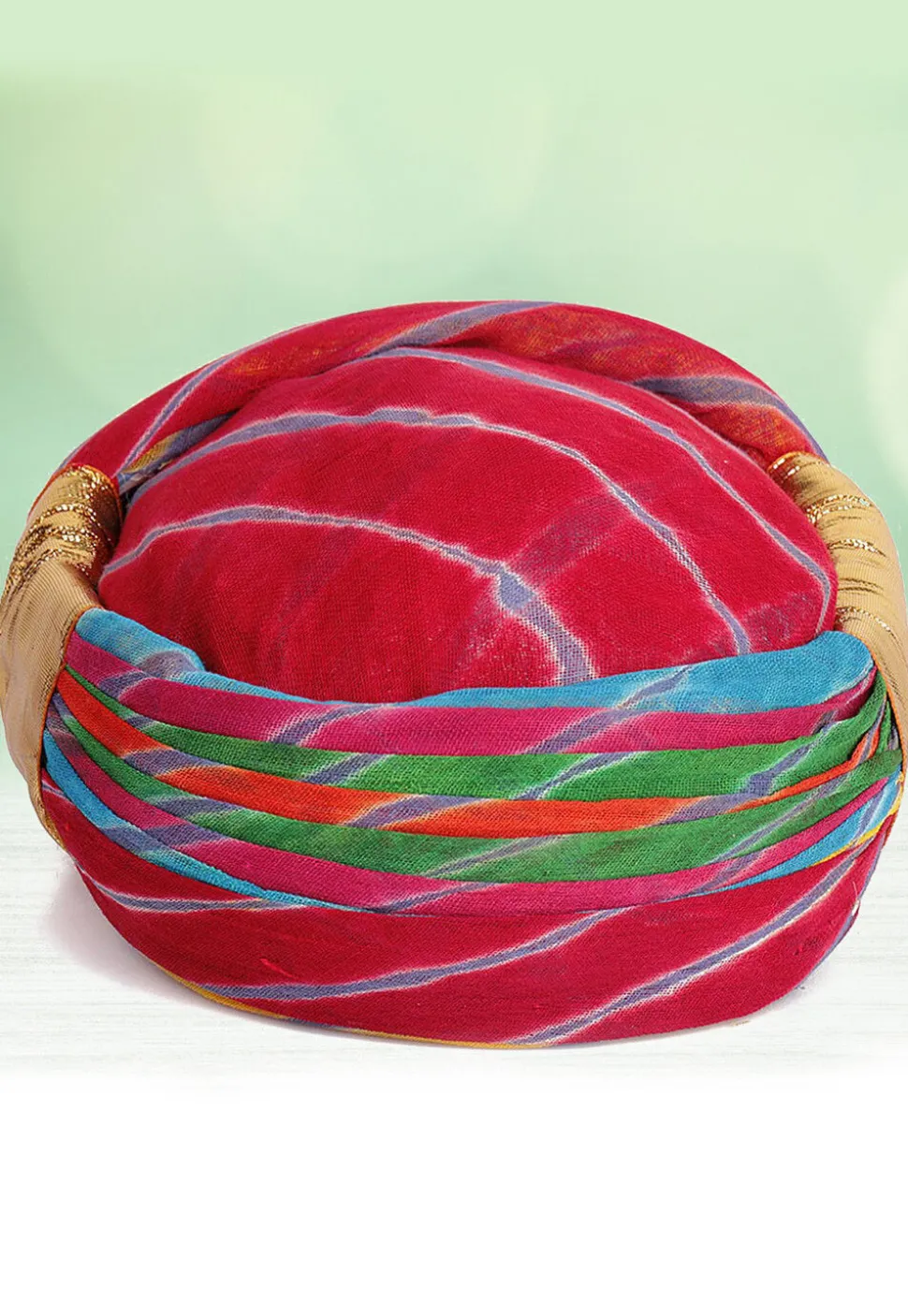 Leheriya Printed Cotton Kids Turban in Multicolor