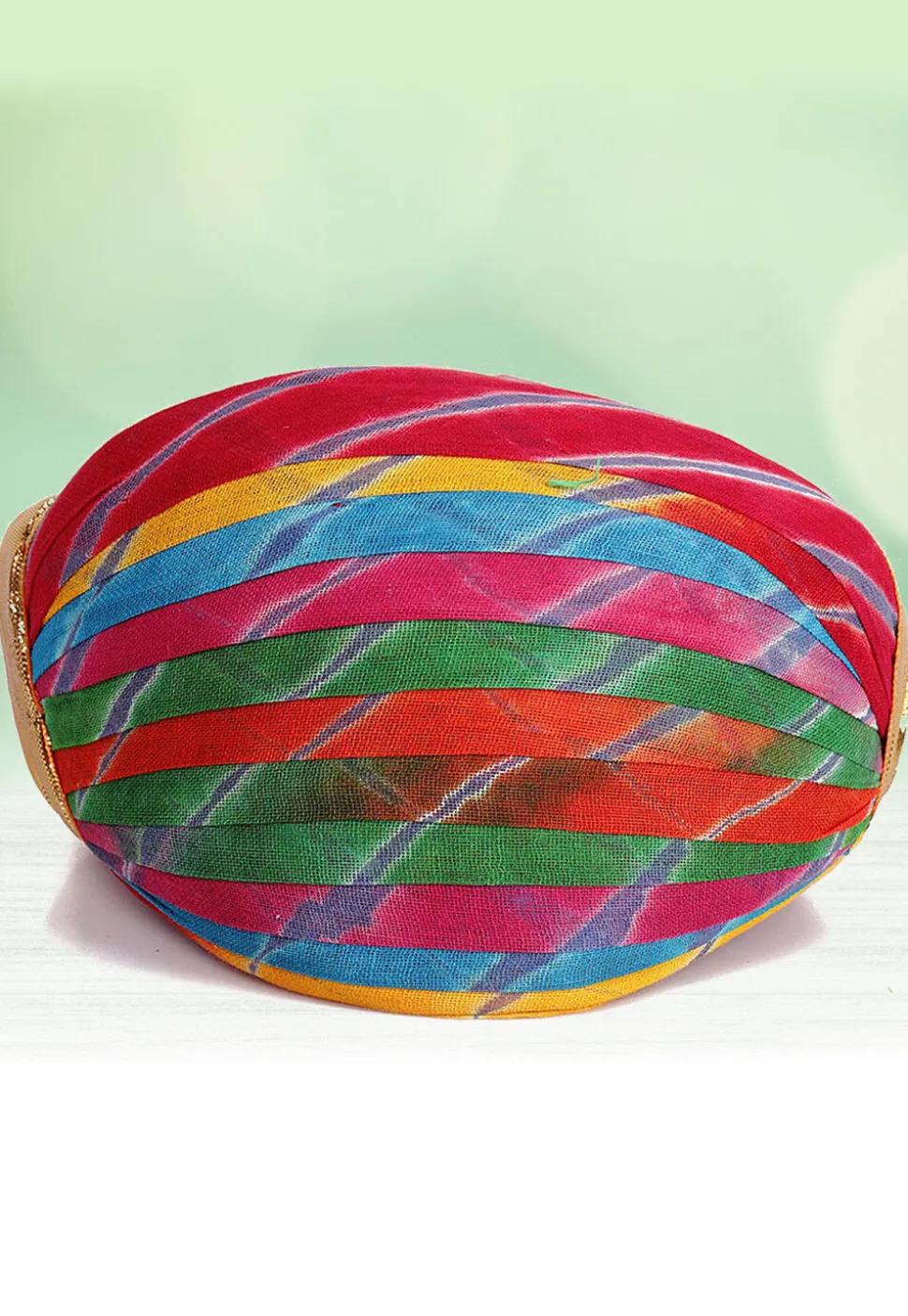 Leheriya Printed Cotton Kids Turban in Multicolor