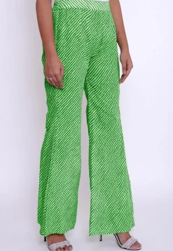 Leheriya Printed Cotton Palazzo in Light Green