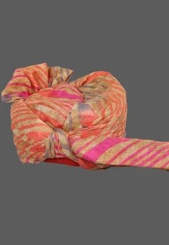 Leheriya Printed Kota Doria Kids Turban in Multicolor