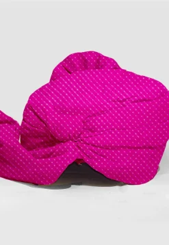 Leheriya Printed Pure Kota Silk Unisex Turban in Pink