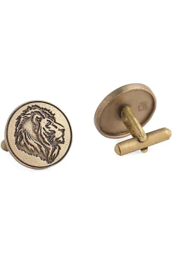 Lions Mane Metallic Cufflink Pair
