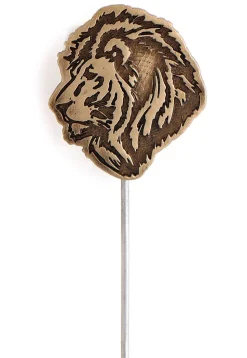 Lion's Mane Metallic Lapel Pin