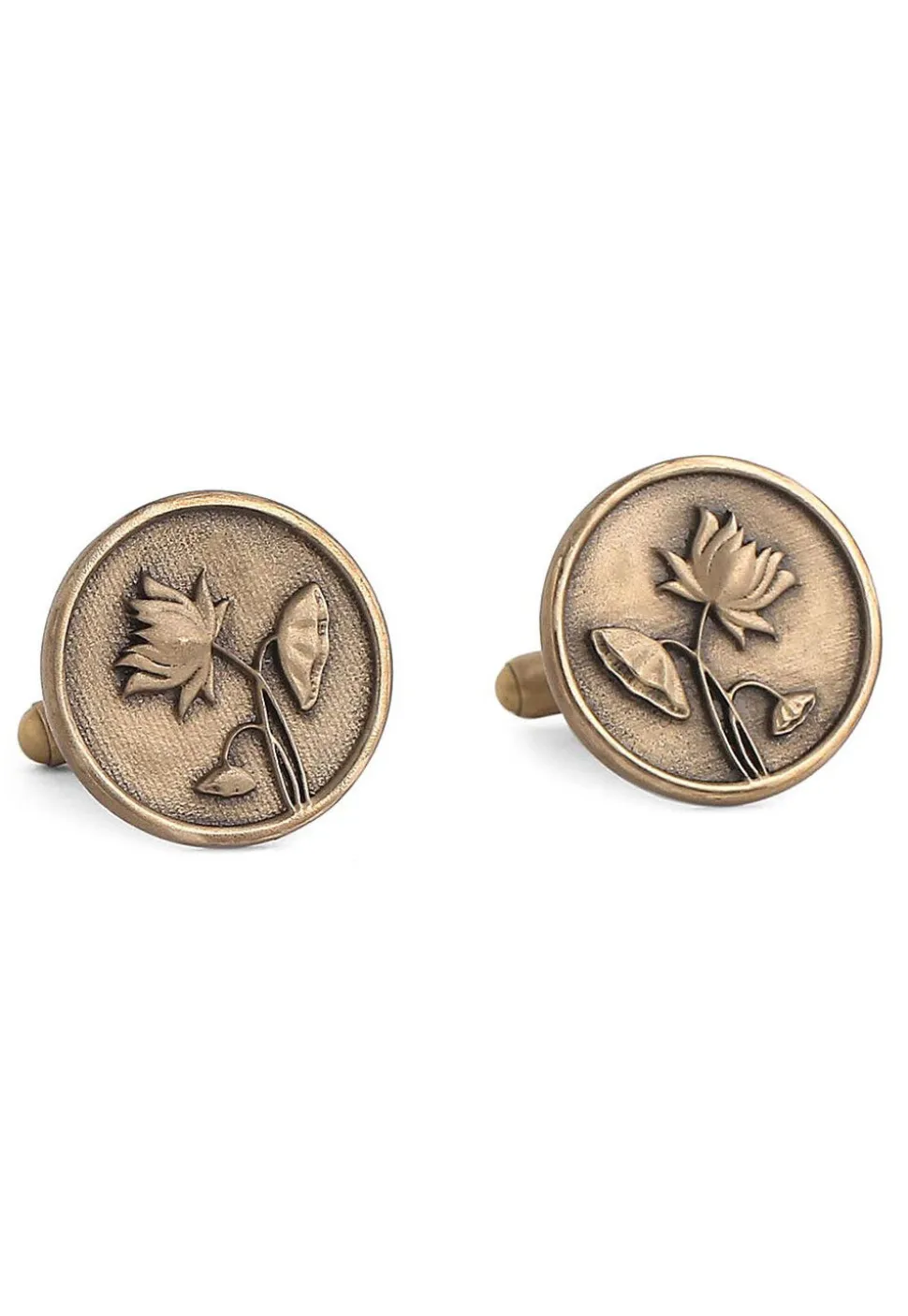 Lotus Magic Metallic Cufflink Pair