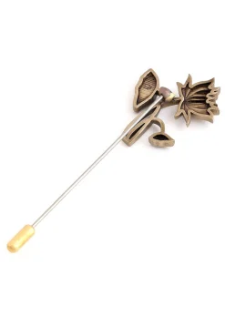 Lotus Magic Metallic Lapel Pin