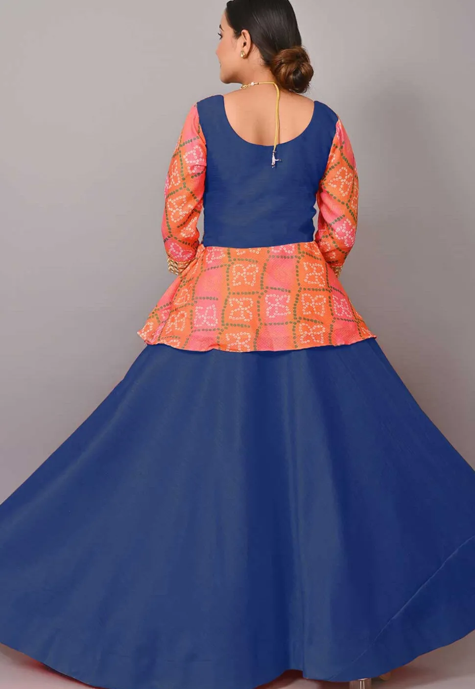 Maternity Art Silk Lehenga in Blue