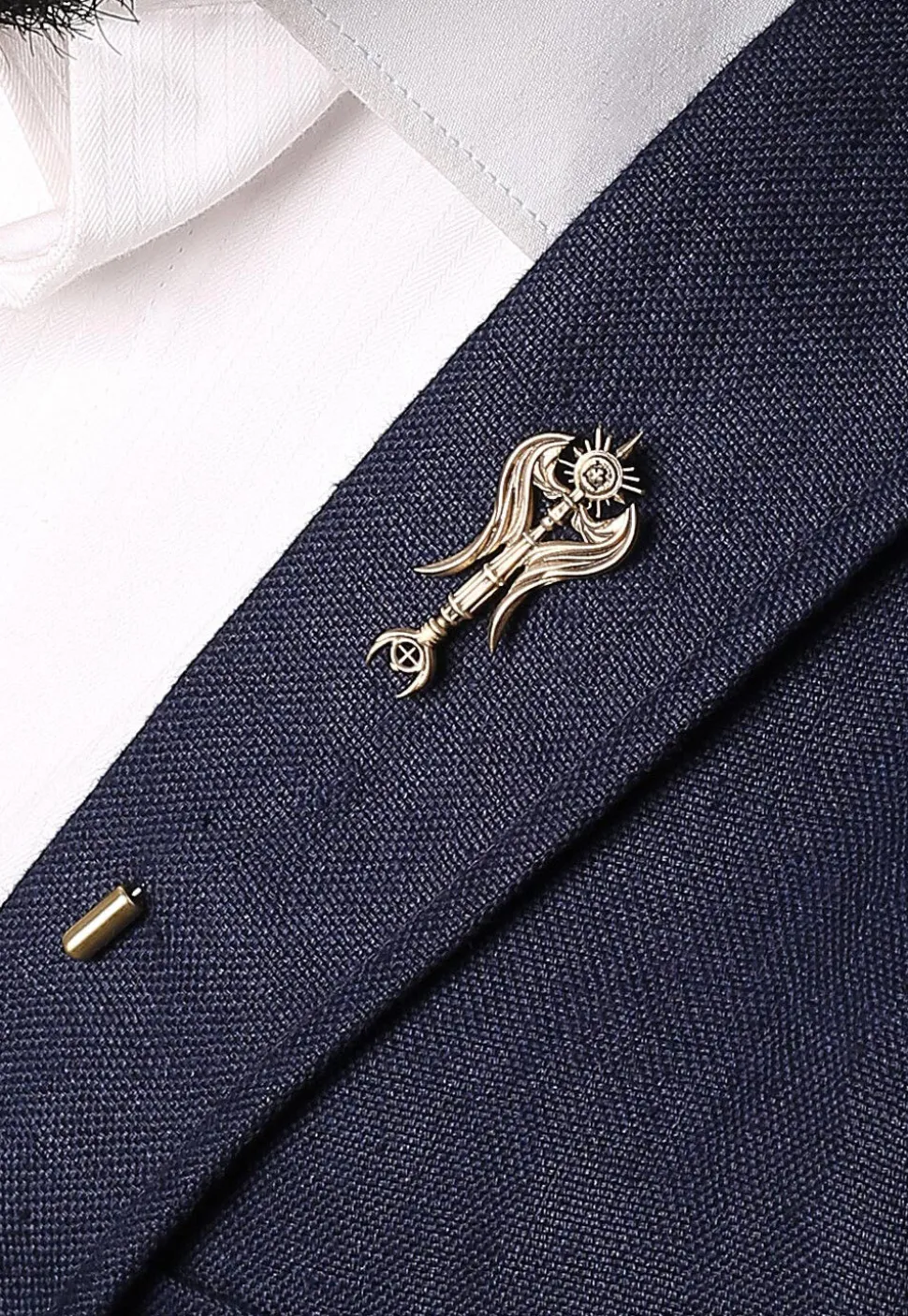Medieval War Weapon Metallic Lapel Pin