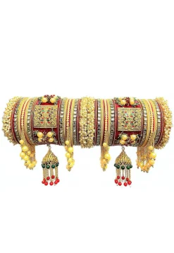 Meenakari Choora Set