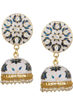 Meenakari Jhumka Style Earrings